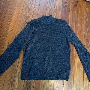 Talbots metallic mock turtleneck sweater. Great for holidays. Worn a bunch of ti